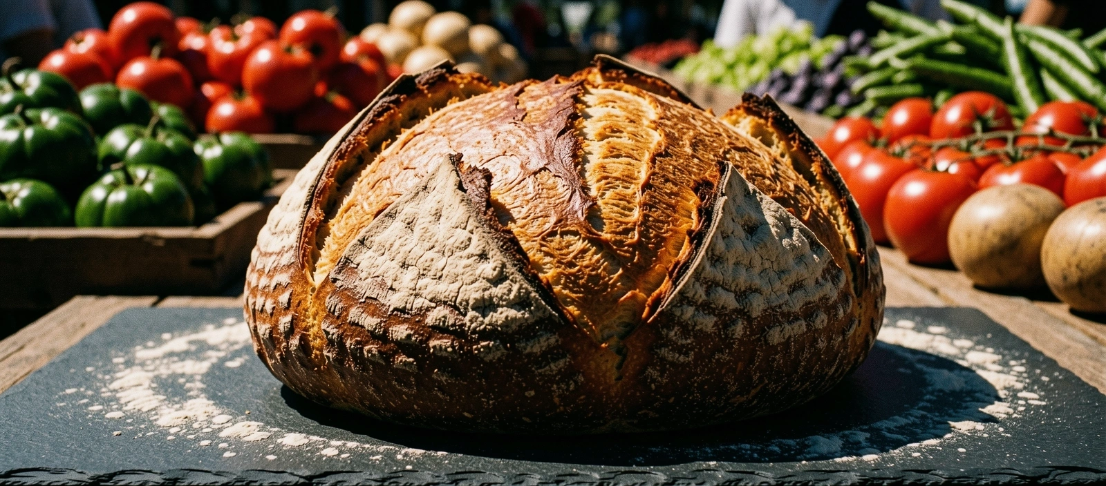 Pan artesanal de masa madre